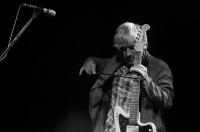 Lee Ranaldo's experimental work spans multiple decades, multiple records, multiple collaborations. It also spans multiple objects he plays the guitar with - picks, drum sticks, violin and cello bows, bells, guitar cables, etc. and so on. Nothing is off-limits, really.<br/><span class='courtesyName'> Photo Courtesy - Prashin Jagger (prashinjagger.com)  </span> 