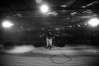 The Raghu Dixit Project performing live at Bijapura, Karnataka to a crowd of over 1 lakh people from neighbouring villages. Raghu's Kannada film music is very popular and everyone was singing along! This was for Ashok Kheny's 62nd birthday celebrations.<br/><span class='courtesyName'> Photo Courtesy - Shiv Ahuja  </span> 