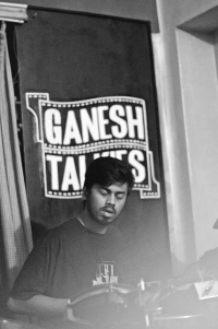 The Pad: Drummer Sambit is hardly found not making weird, strange faces at the camera. Here while on the song  'Raju Banega Gentleman' he's found to be in the vibe.<br/><span class='courtesyName'> Photo Courtesy - Margub Ali  </span> 